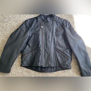 Flying Bikes Leather Jacket Men XXL Black Biker Motorcycle Grunge  Thinsulate